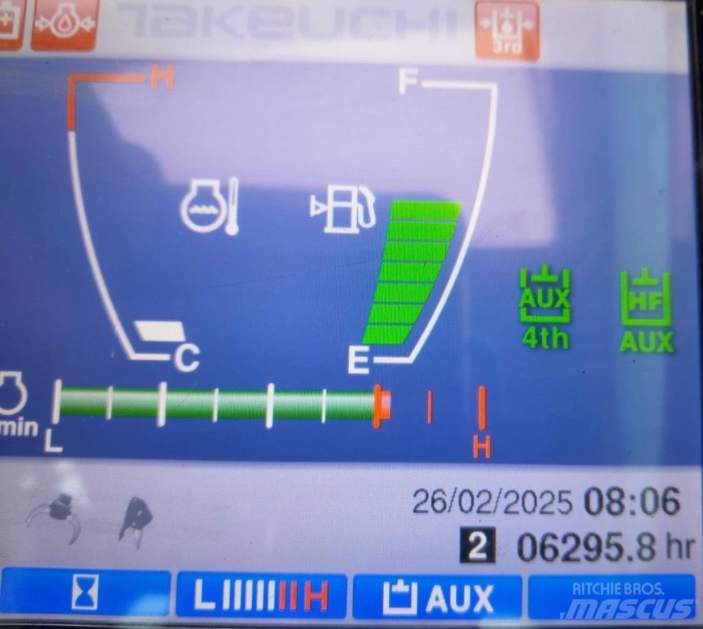 Takeuchi TB 260 Mini ekskavatoriai < 7 t