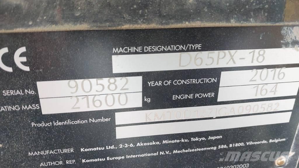 Komatsu D 65 PX-18 Vikšriniai buldozeriai