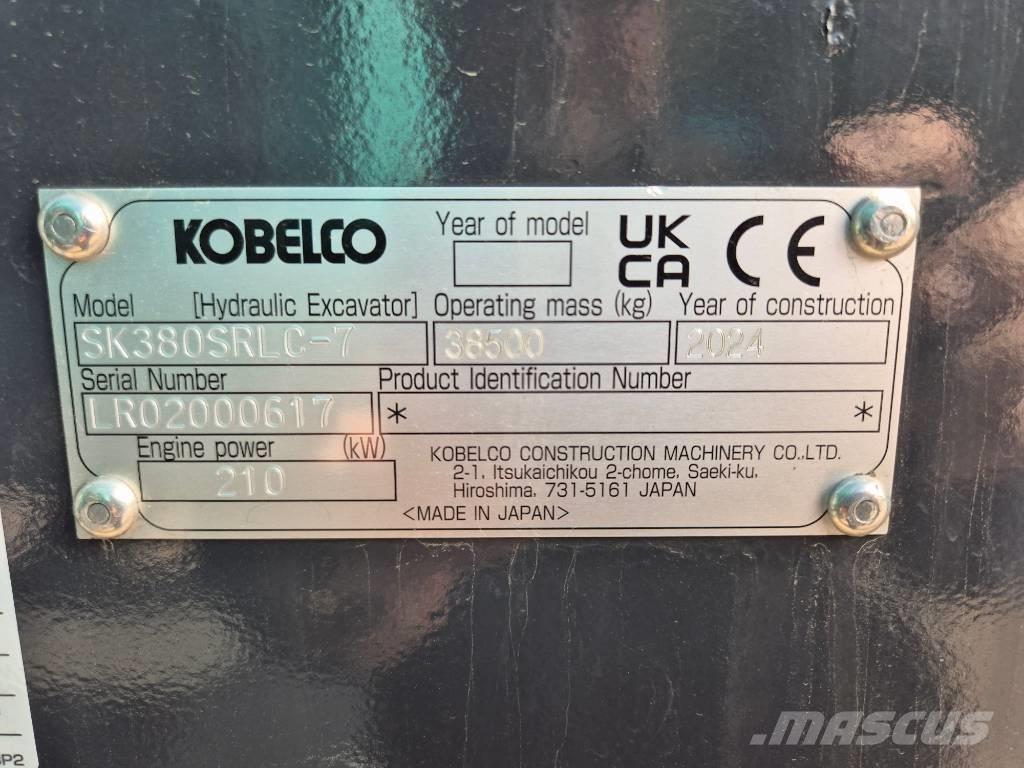 Kobelco SK380SRLC Vikšriniai ekskavatoriai