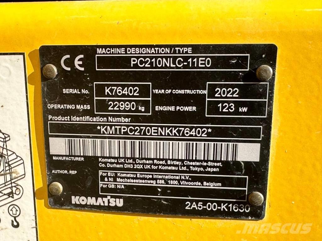 Komatsu PC 210 NLC Vikšriniai ekskavatoriai