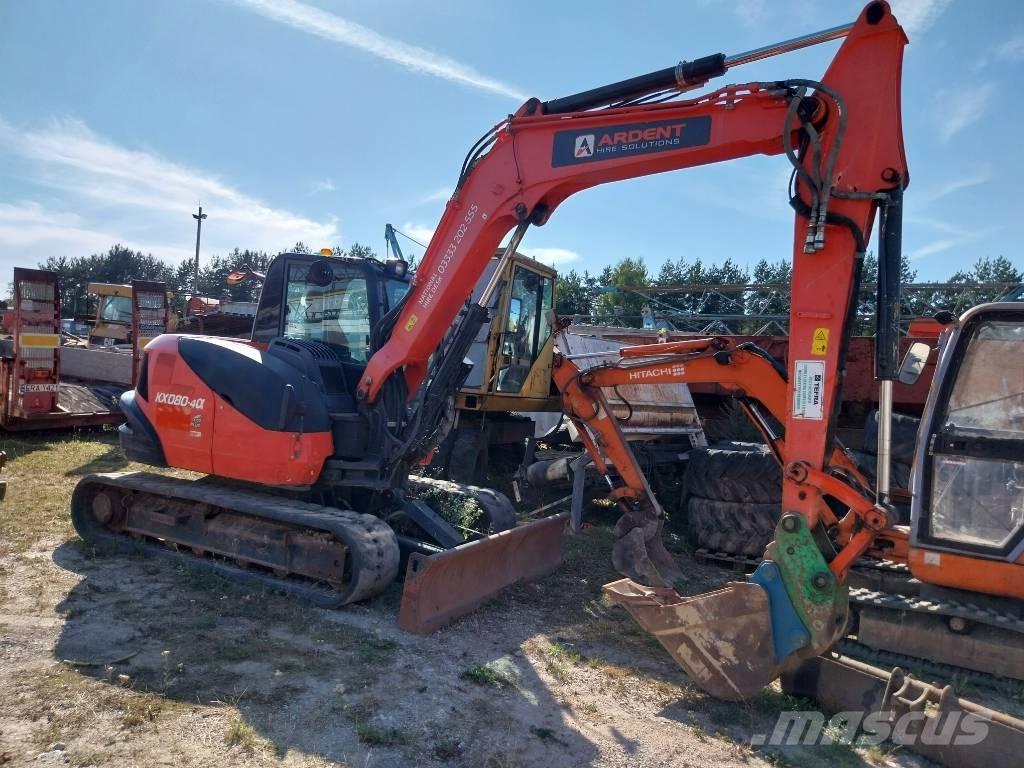 Kubota KX 080-4 Vidutinės galios ekskavatoriai 7-12 t