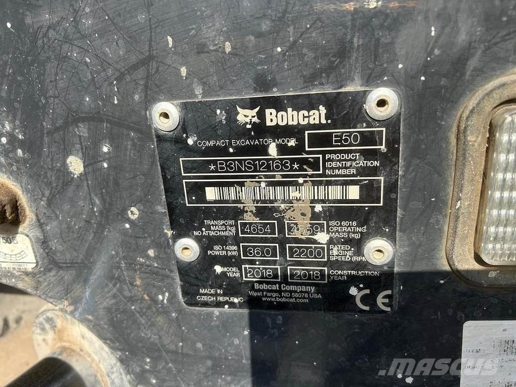Bobcat E50 Mini ekskavatoriai < 7 t