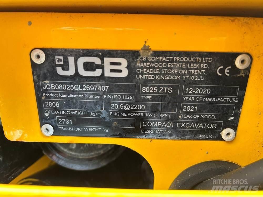 JCB 8025 Mini ekskavatoriai < 7 t
