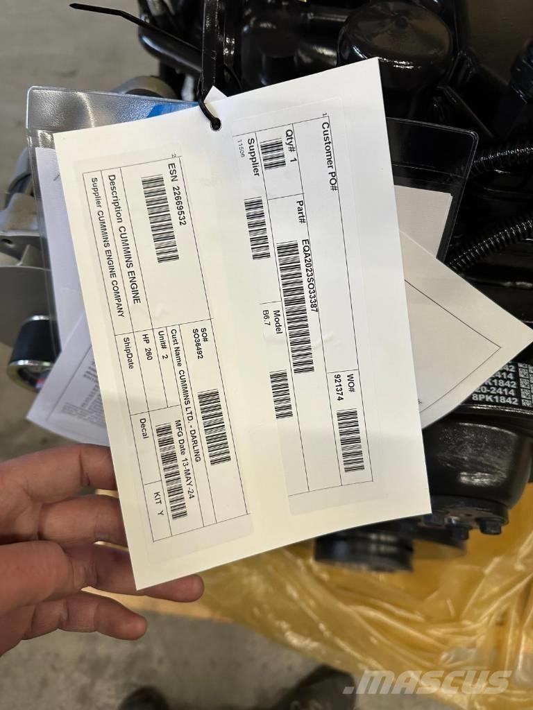 Cummins B6.7 FR95884 Žemės ūkis - Kita