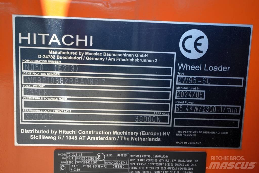Hitachi ZW 95-6 C Naudoti ratiniai krautuvai