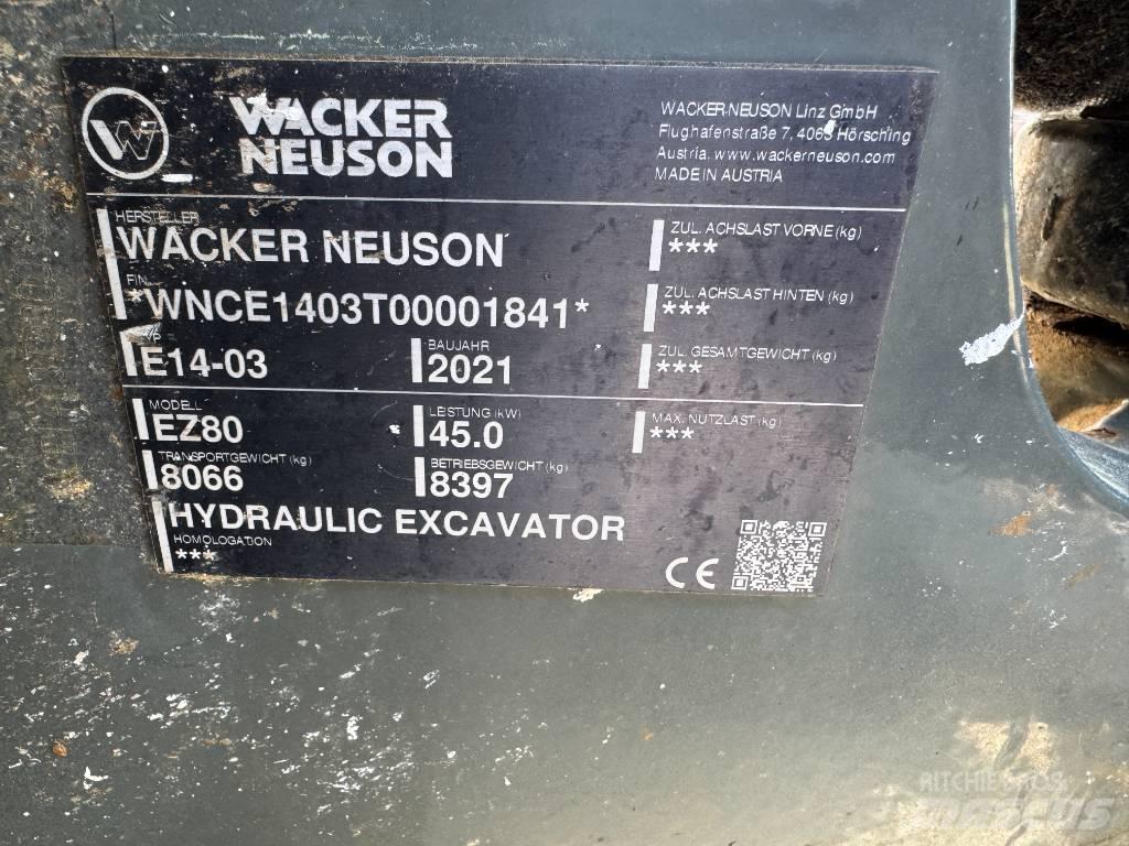 Wacker Neuson EZ80 Vikšriniai ekskavatoriai