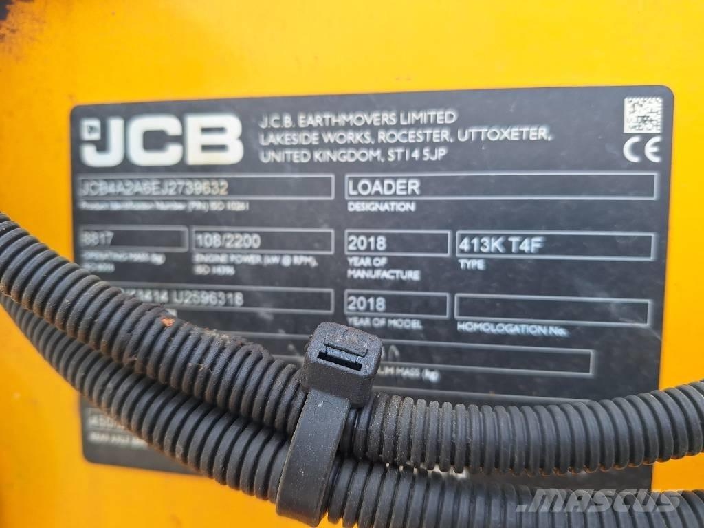 JCB 413 K Naudoti ratiniai krautuvai