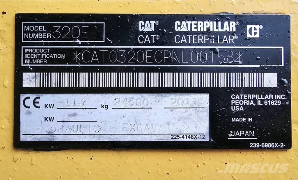 CAT 320 EL RR Vikšriniai ekskavatoriai