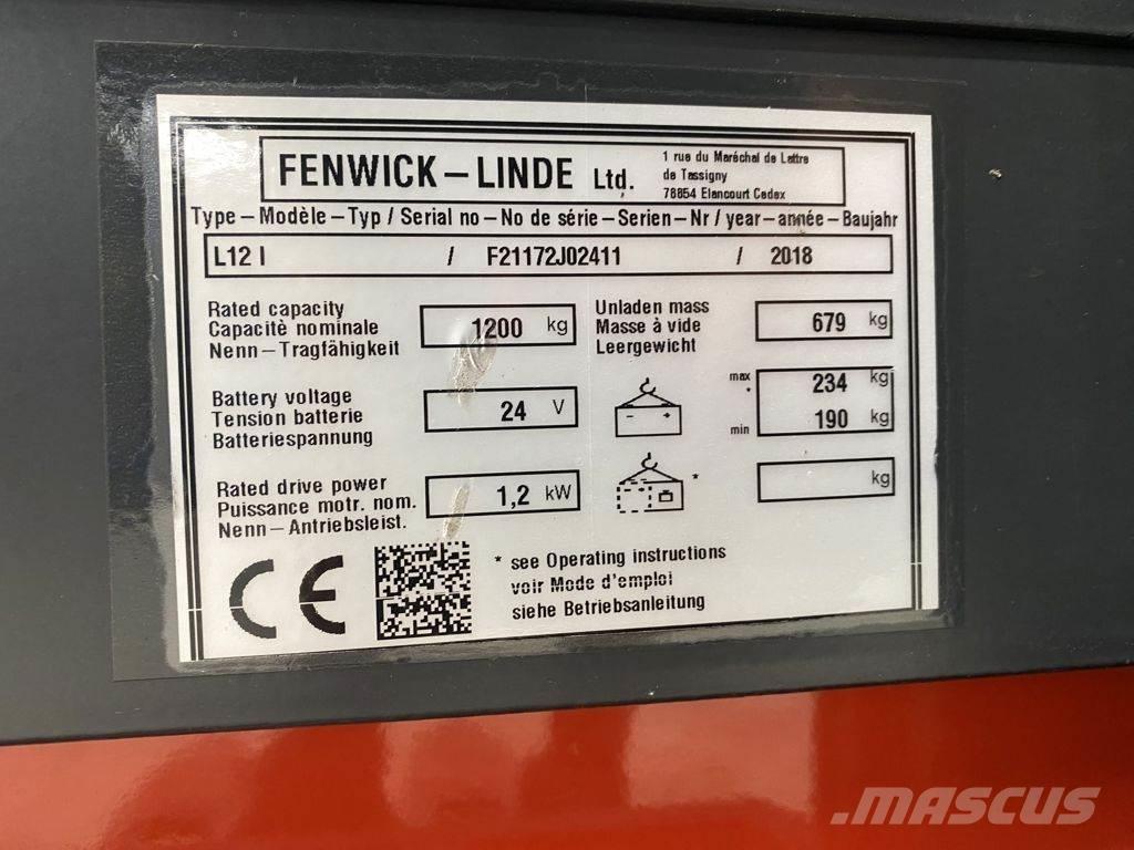 Linde L12 I Rankiniai vėžimėliai