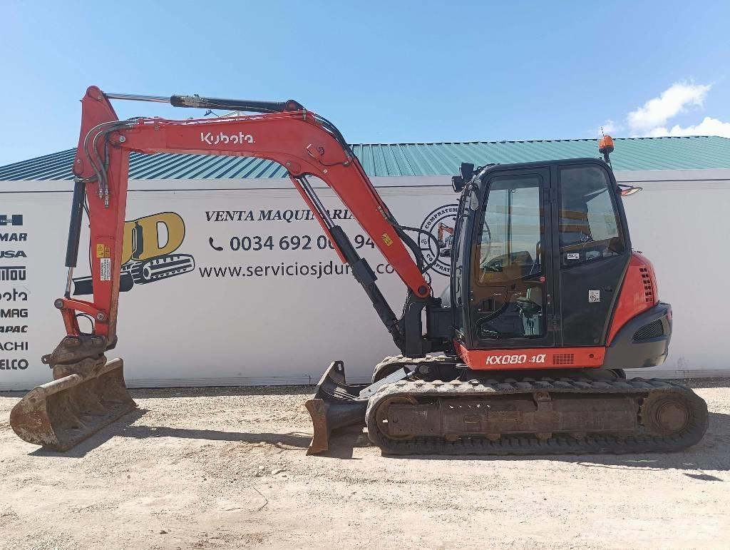 Kubota KX080-4a Ekskavatoriai