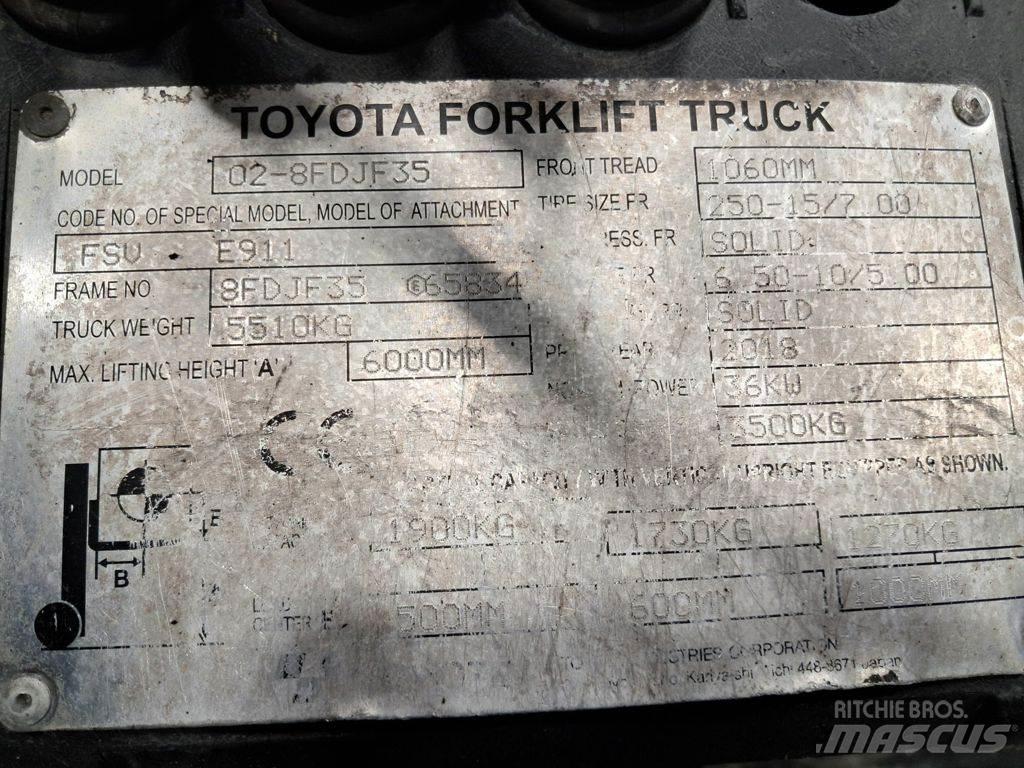 Toyota 02-8FDJF35 Dyzeliniai krautuvai