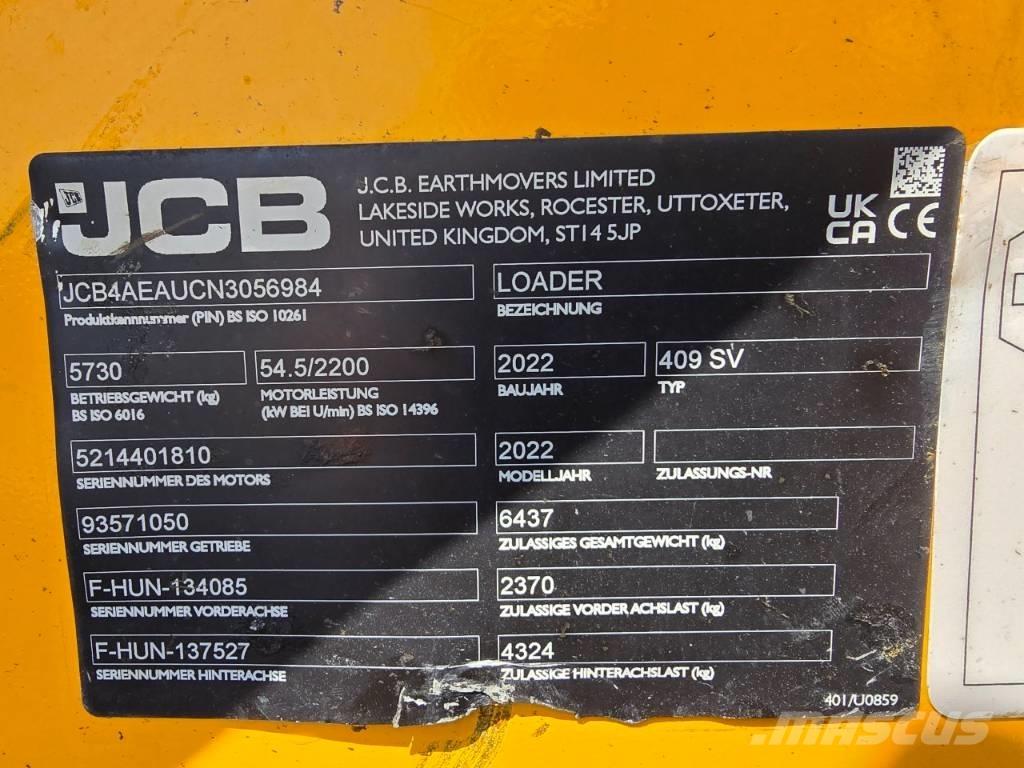 JCB 409SV Naudoti ratiniai krautuvai
