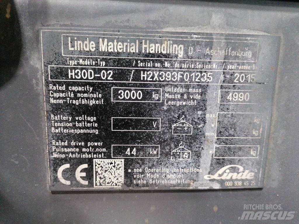 Linde H30D-02 Dyzeliniai krautuvai