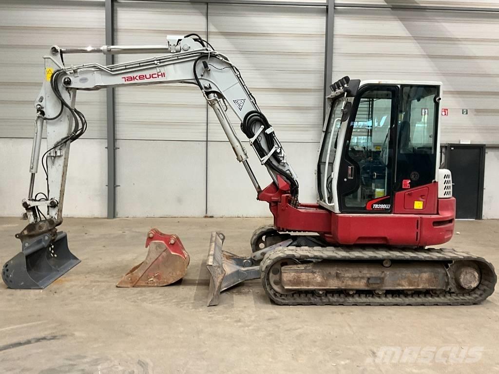 Takeuchi TB 280 FR Vidutinės galios ekskavatoriai 7-12 t