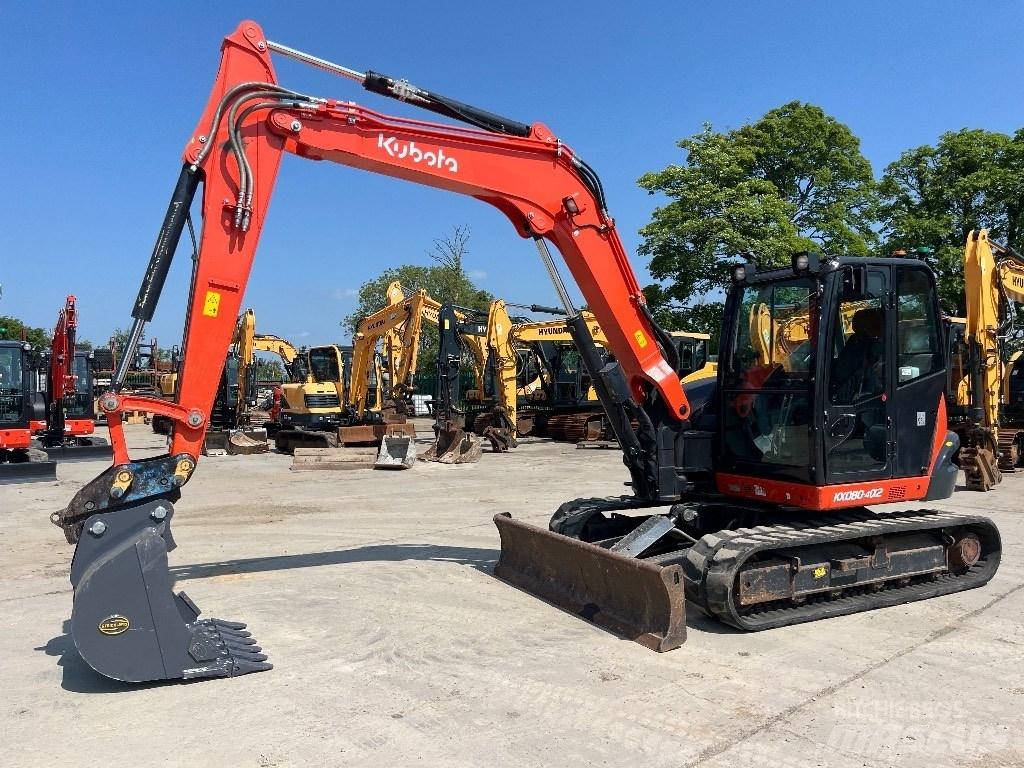 Kubota KX 080-4 Vidutinės galios ekskavatoriai 7-12 t