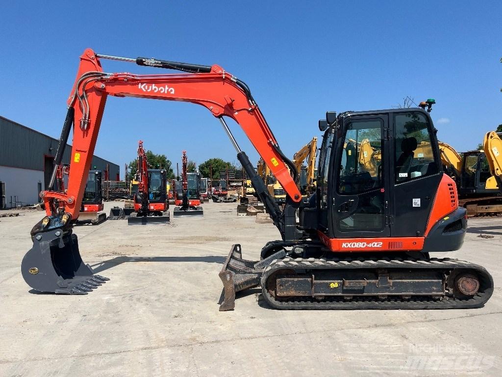 Kubota KX 080-4 Vidutinės galios ekskavatoriai 7-12 t