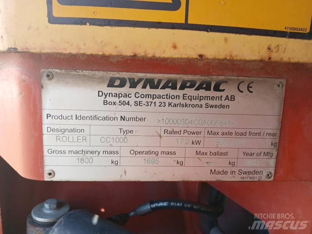 Dynapac CC1000, Vält Porinių būgnų volai