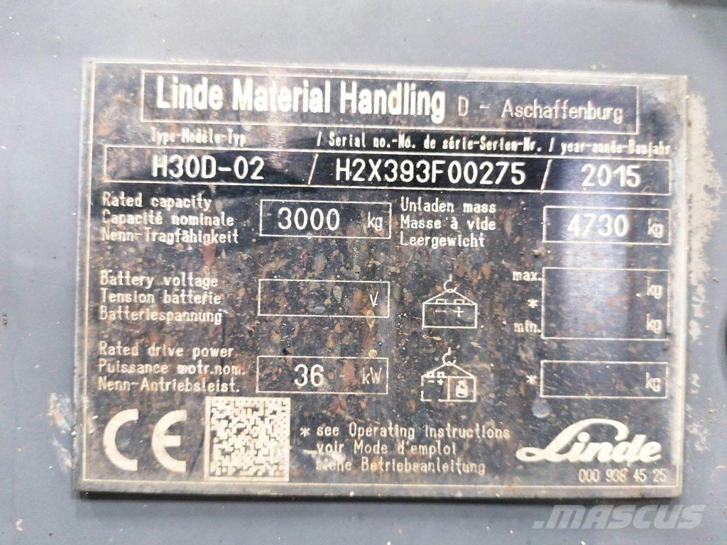Linde H30D-02 Dyzeliniai krautuvai