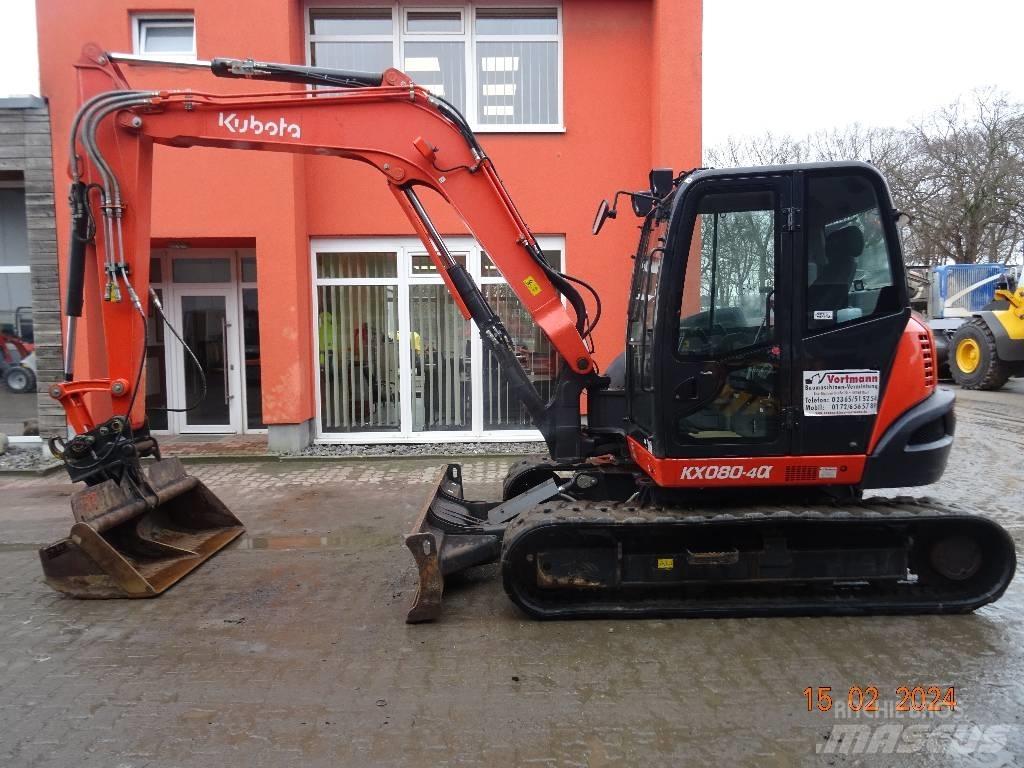 Kubota KX 080-4 Vidutinės galios ekskavatoriai 7-12 t