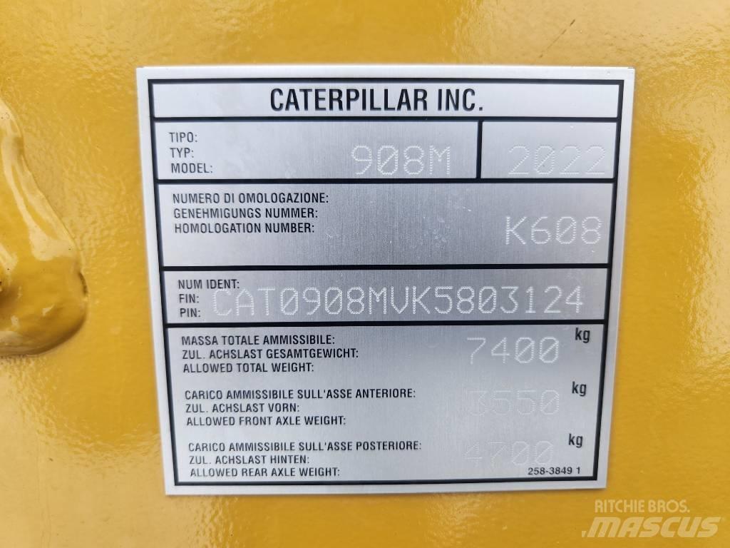 CAT 908m Naudoti ratiniai krautuvai