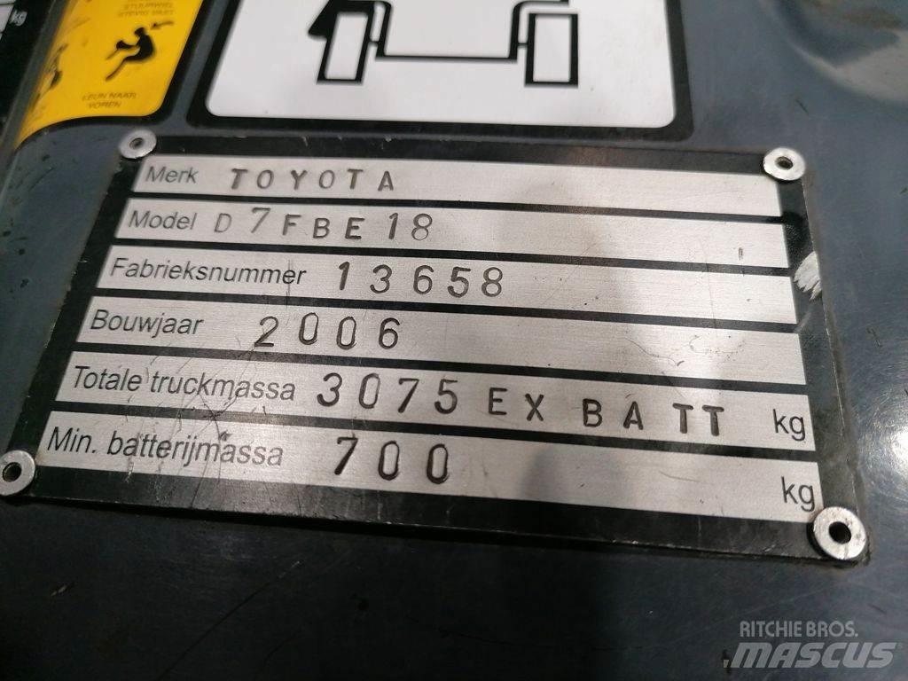 Toyota 7FBEF18 Elektriniai šakiniai krautuvai