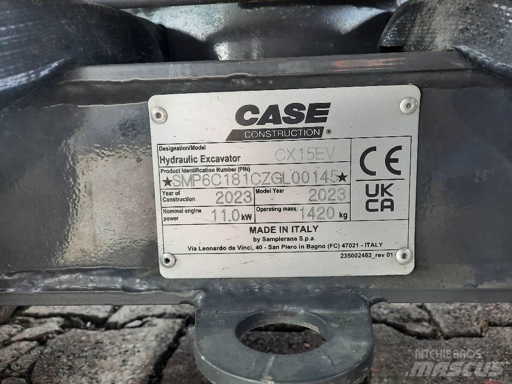 CASE CX 15 EV Mini ekskavatoriai < 7 t