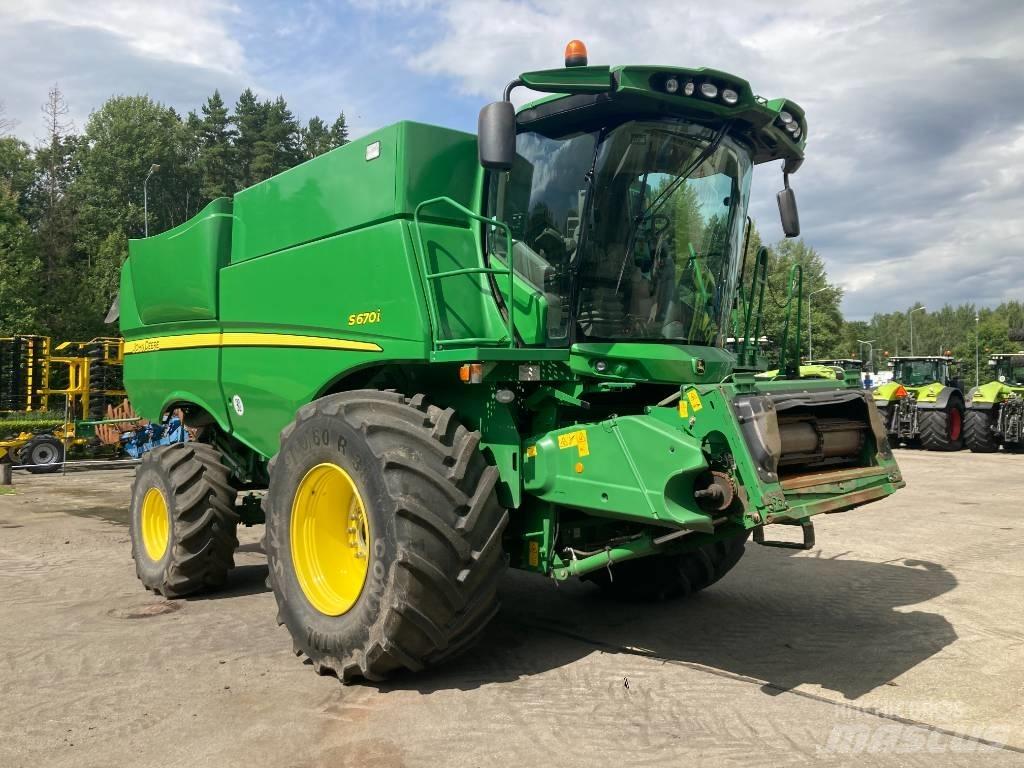 John Deere S 670 i Derliaus nuėmimo kombainai