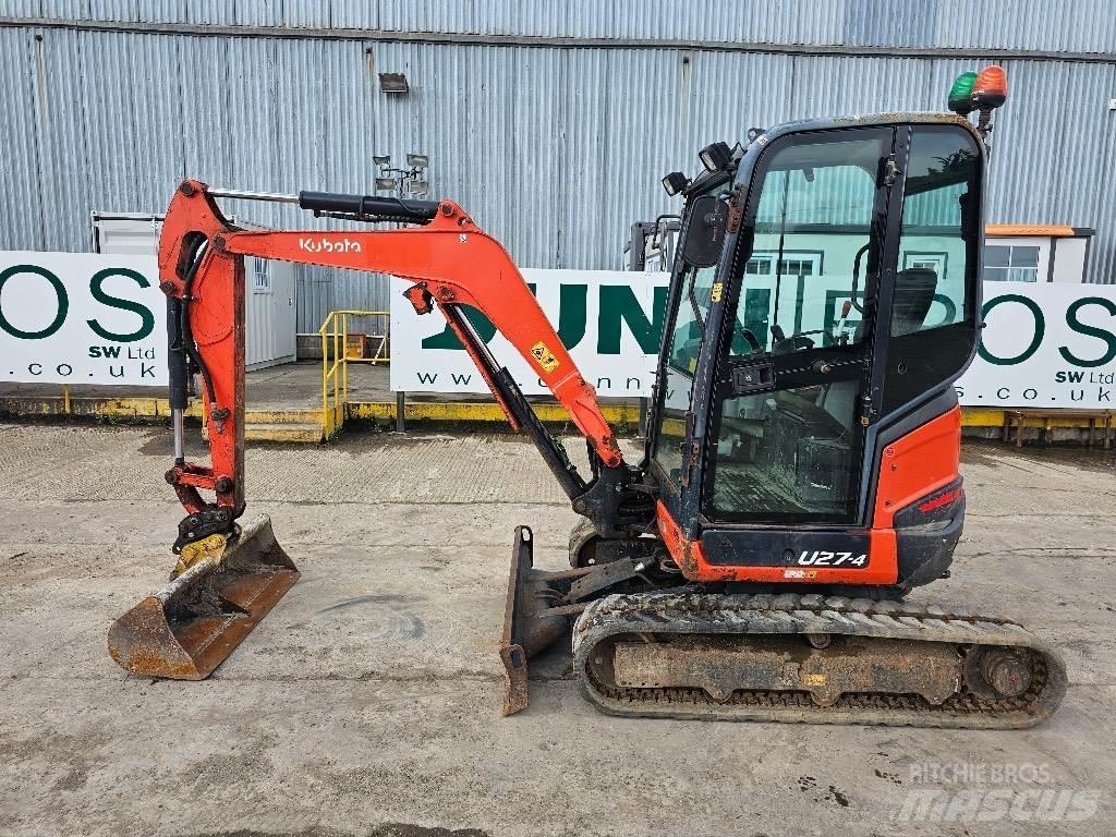 Kubota U 27-4 Mini ekskavatoriai < 7 t