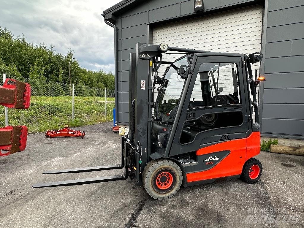 Linde E 25 -01 Elektriniai šakiniai krautuvai