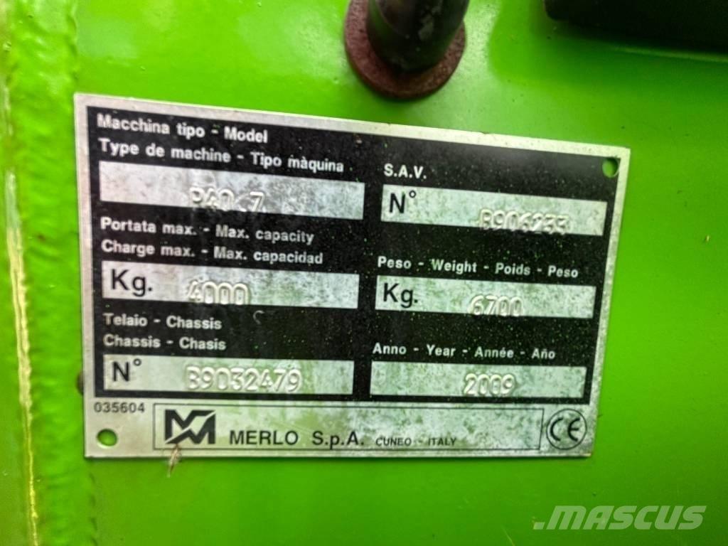 Merlo P 40.7 Teleskopiniai krautuvai žemės ūkiui