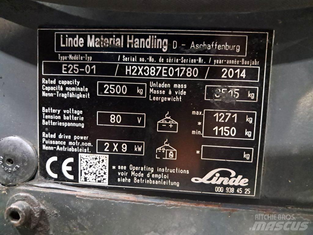 Linde E25-01 Elektriniai šakiniai krautuvai