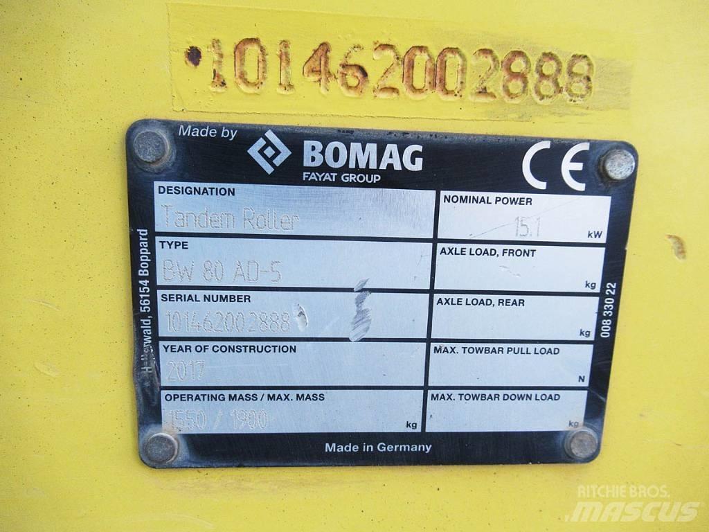 Bomag BW 80 AD-5 Porinių būgnų volai