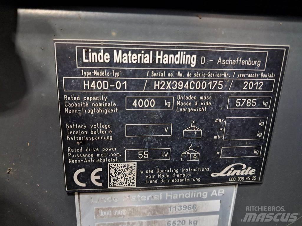 Linde H40D-01 Dyzeliniai krautuvai