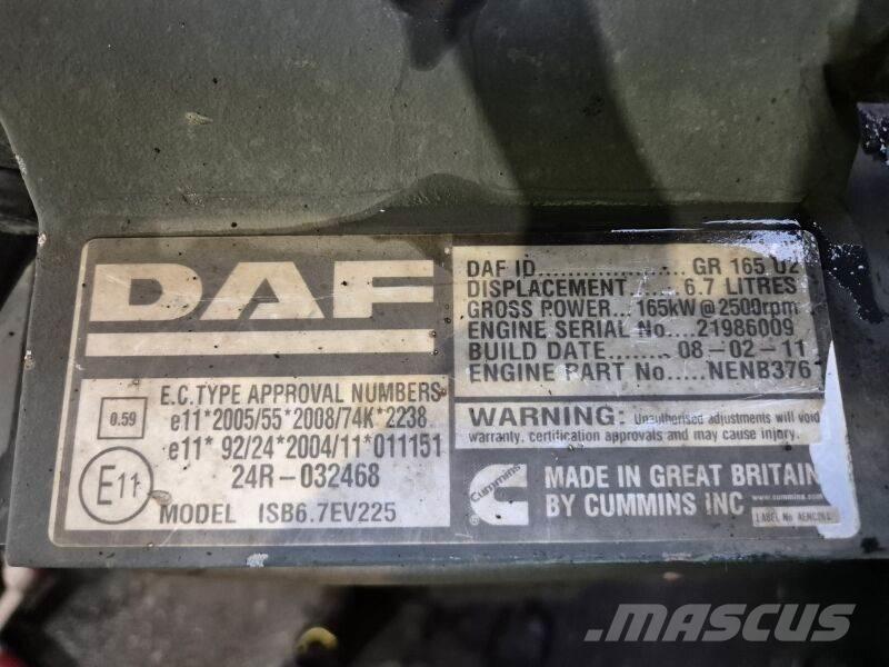 DAF GR165U2 Varikliai