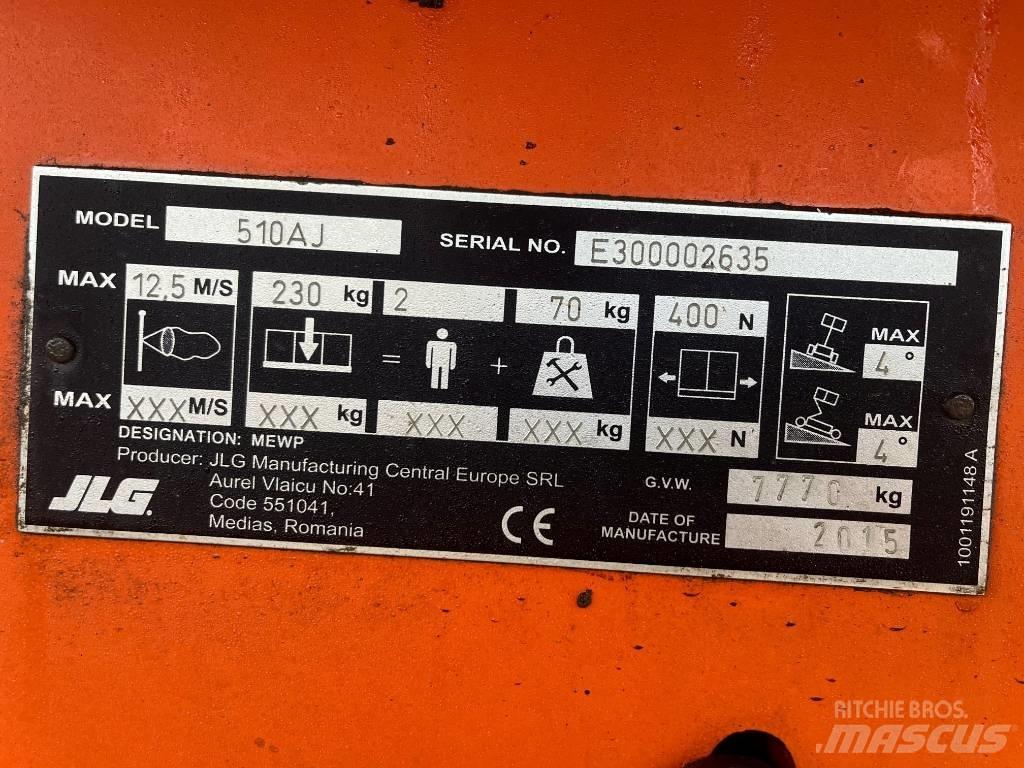 JLG 510 AJ Alkūniniai keltuvai