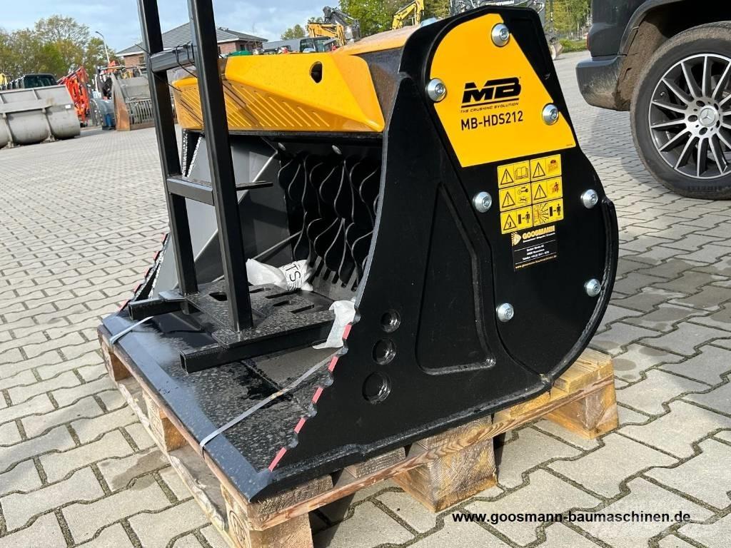 MB Crusher HDS 212 Atrinkimo kaušai