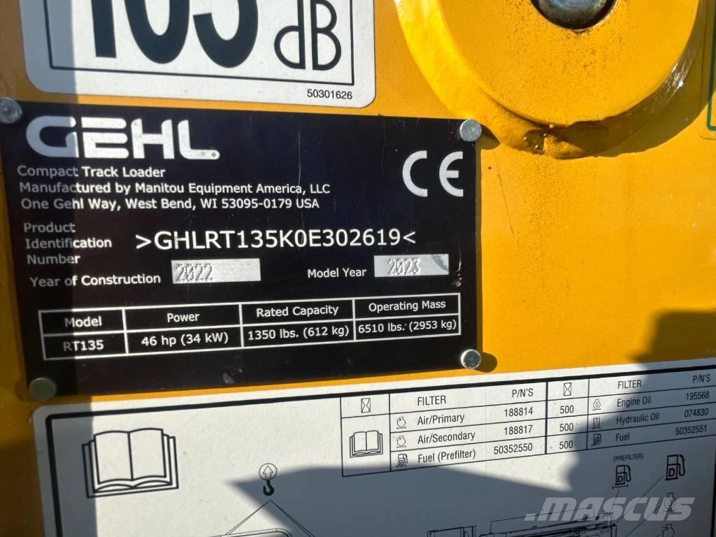 Gehl RT135 Krautuvai su šoniniu pasukimu