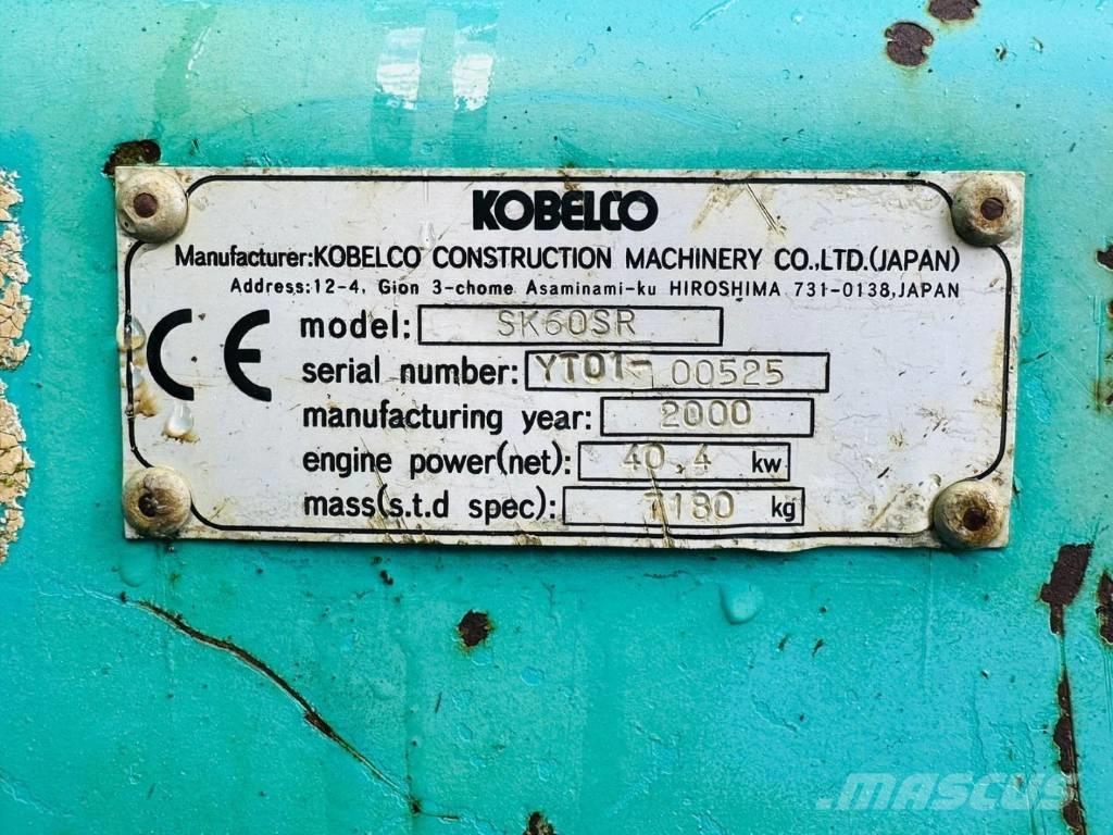 Kobelco SK 60 SR Mini ekskavatoriai < 7 t