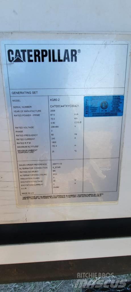 CAT XQ 80 Dyzeliniai generatoriai