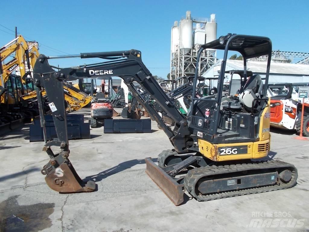 John Deere 26G Mini ekskavatoriai < 7 t