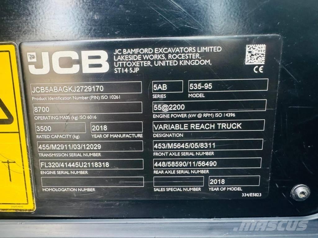 JCB 535-95 Teleskopiniai krautuvai