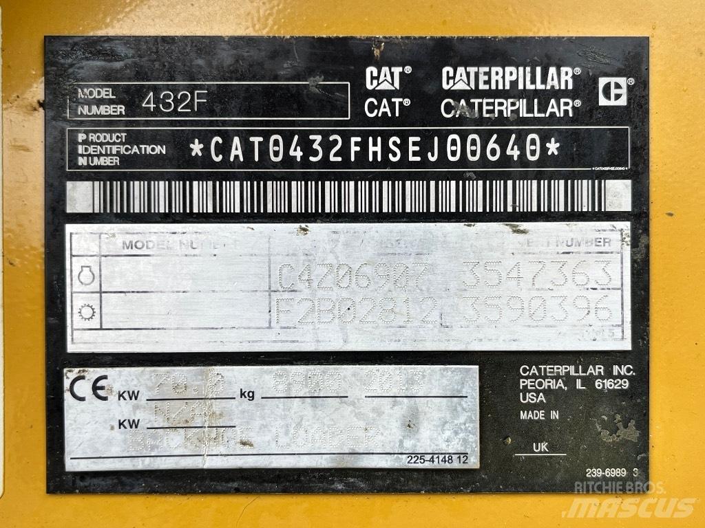 CAT 432 F Ekskavatoriniai krautuvai