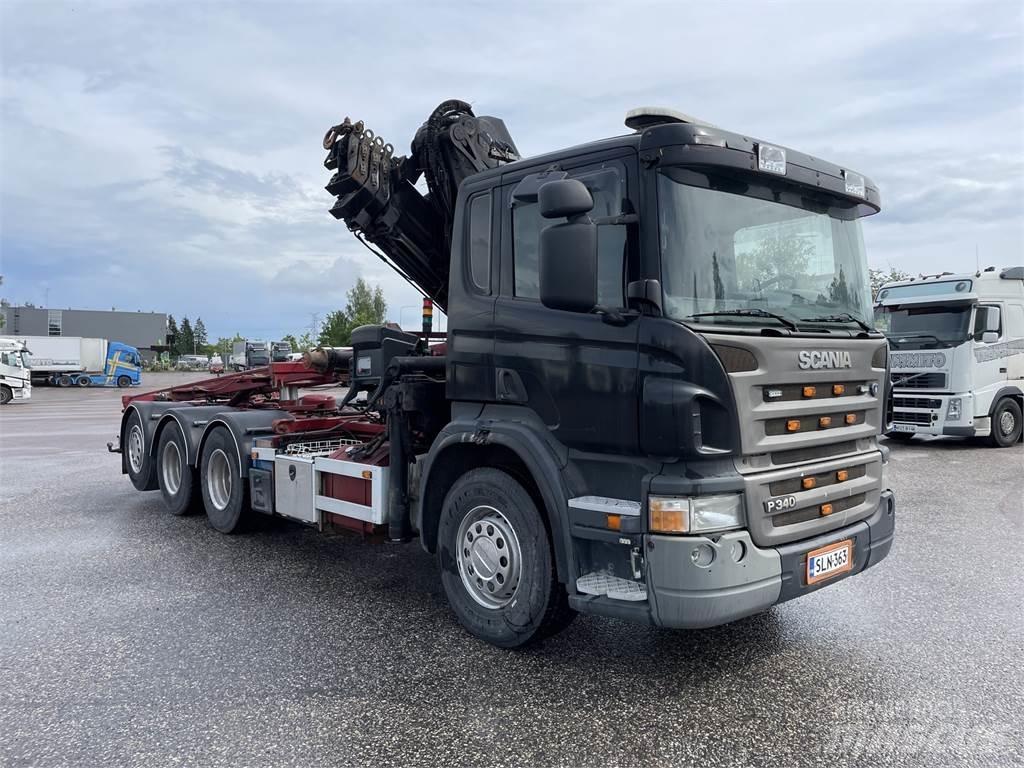 Scania P340 8x4 Automobiliniai kranai