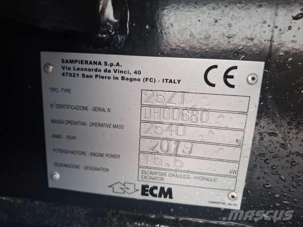 ECM 25 ZT Mini ekskavatoriai < 7 t