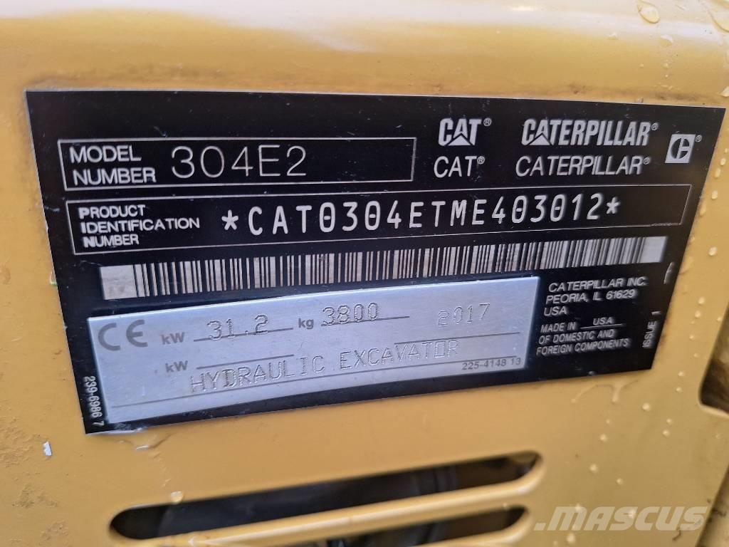 CAT 304 E CR Mini ekskavatoriai < 7 t