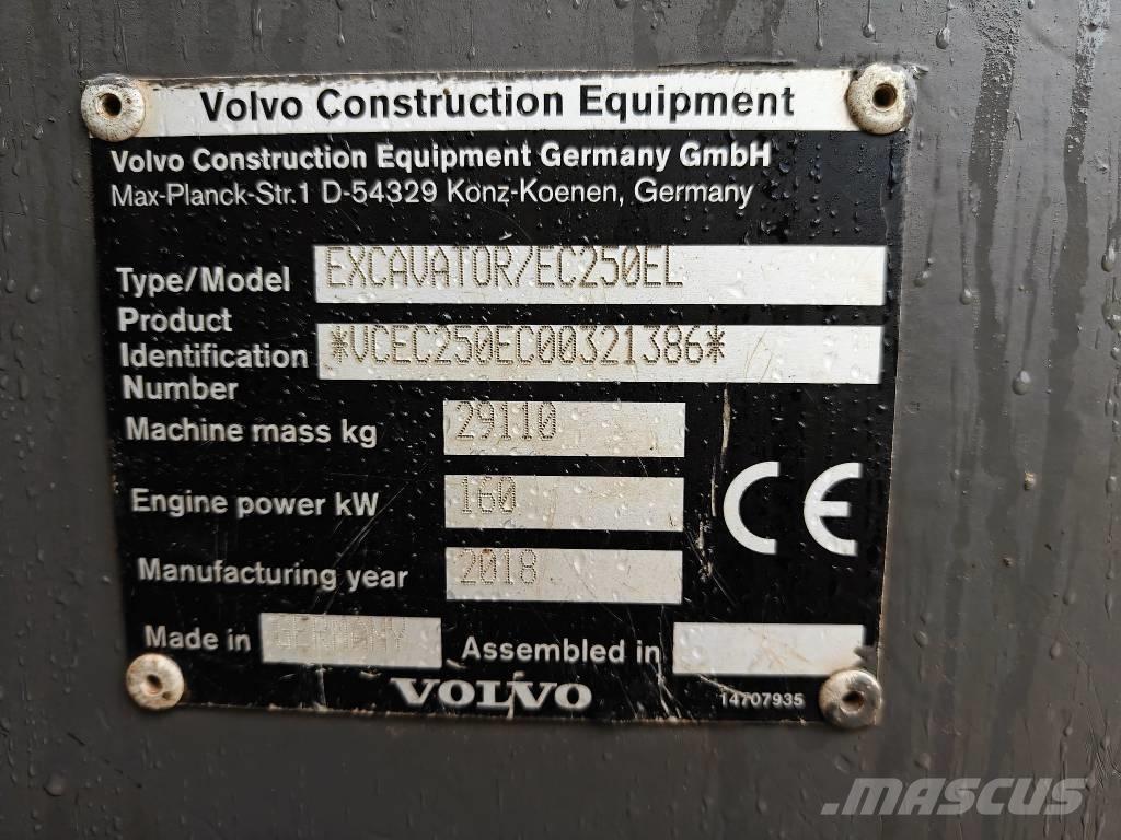 Volvo EC 250 EL Vikšriniai ekskavatoriai