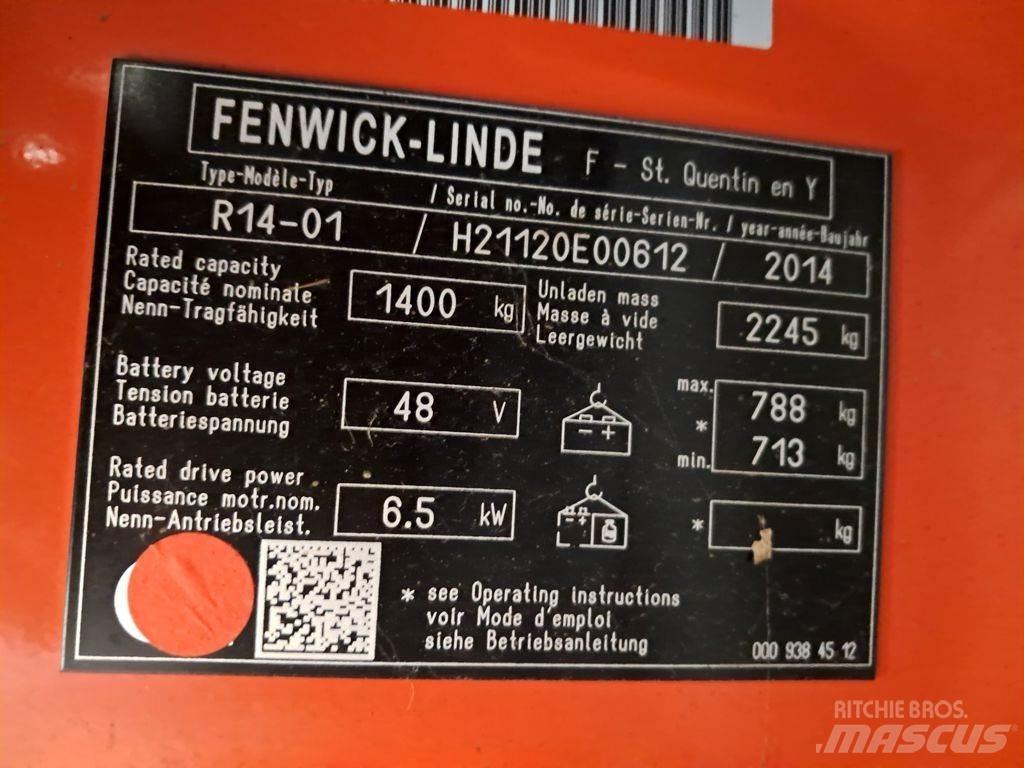 Linde R14-01 Šakiniai krautuvai su prailgintu keltuvu