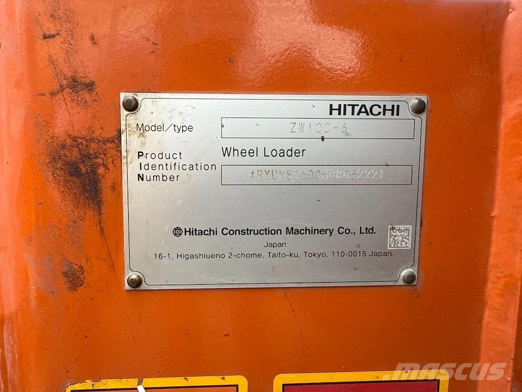 Hitachi ZW 100 Naudoti ratiniai krautuvai