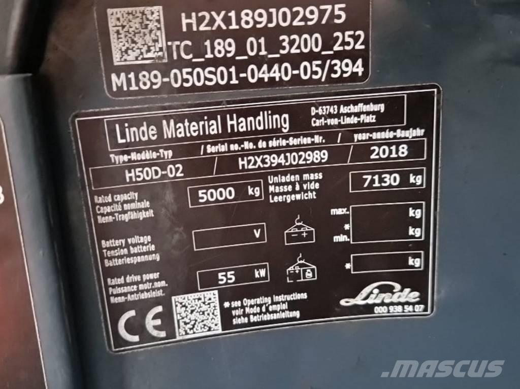 Linde H50D-02 Dyzeliniai krautuvai