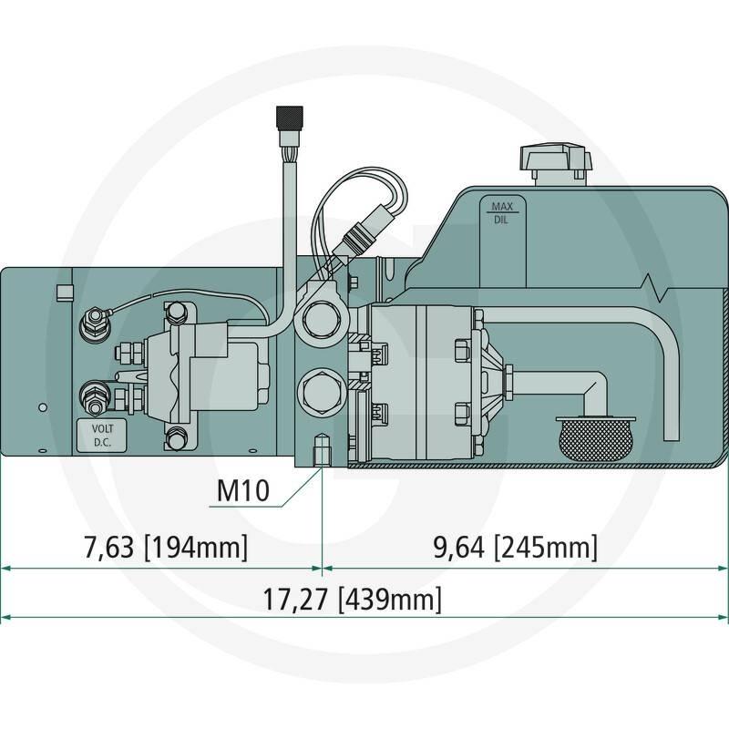  Hydraulaggregat 24V Hidraulikos įrenginiai